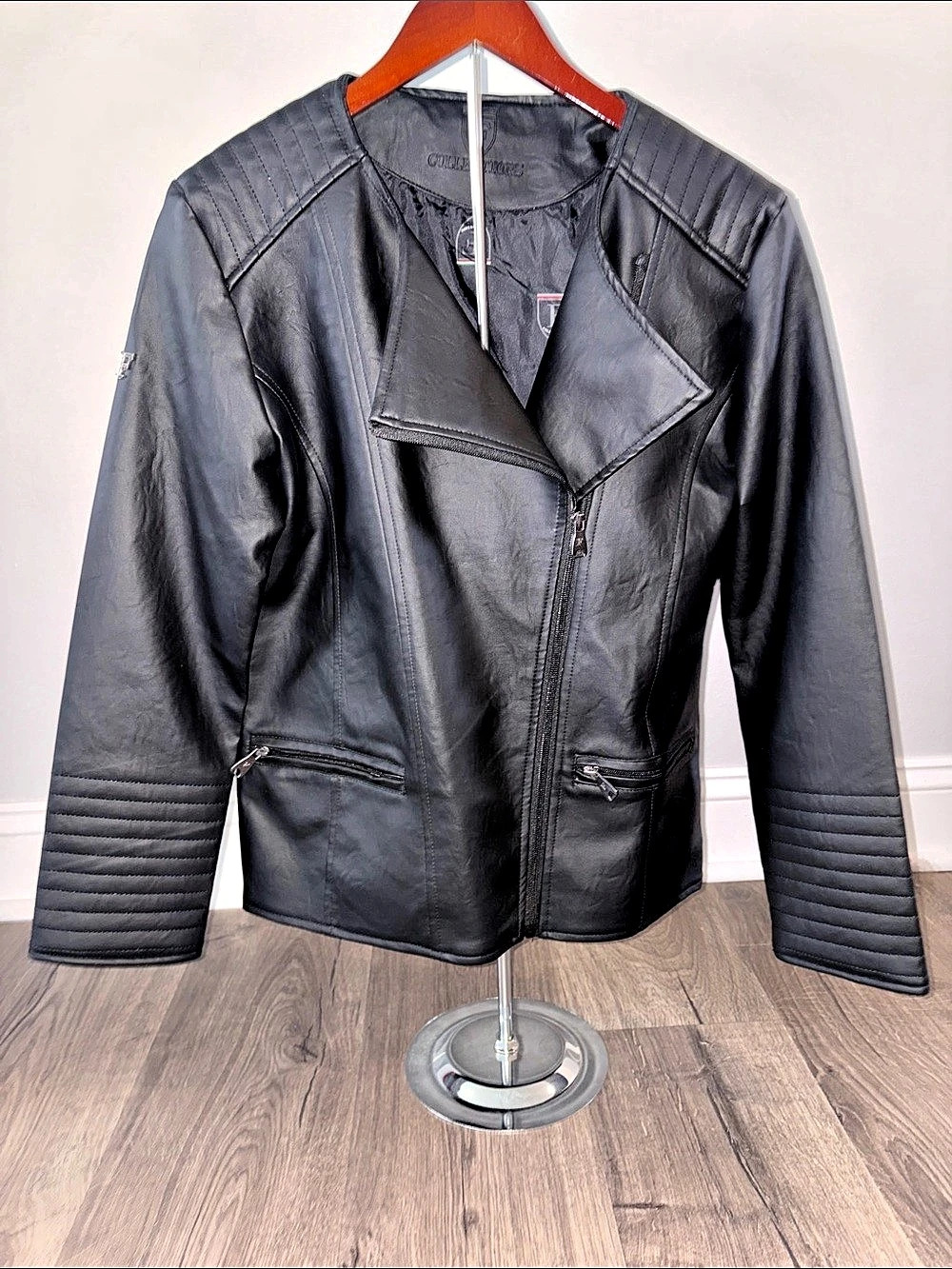 F Collections Moto Jacket Black Like New